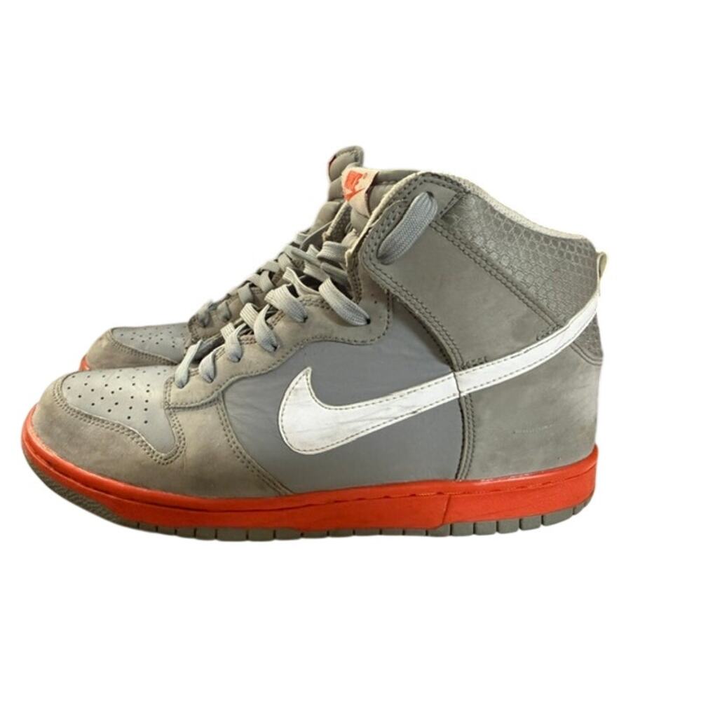 Nike Dunk High317982-062 Grey Red Suede Vintage 2008 Men's 10.5 M Rare